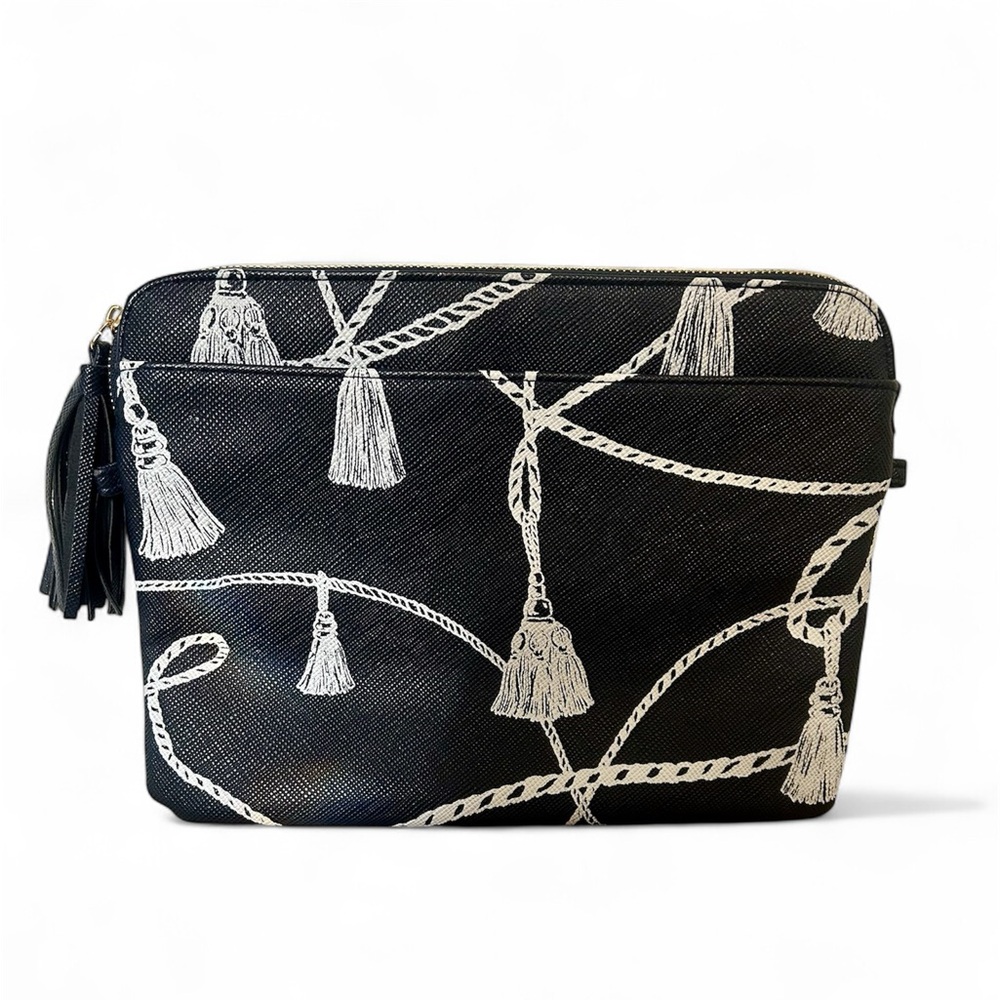 Cosmetic Bag Makeup Pouch Travel Organizer Navy and White by Chico’s